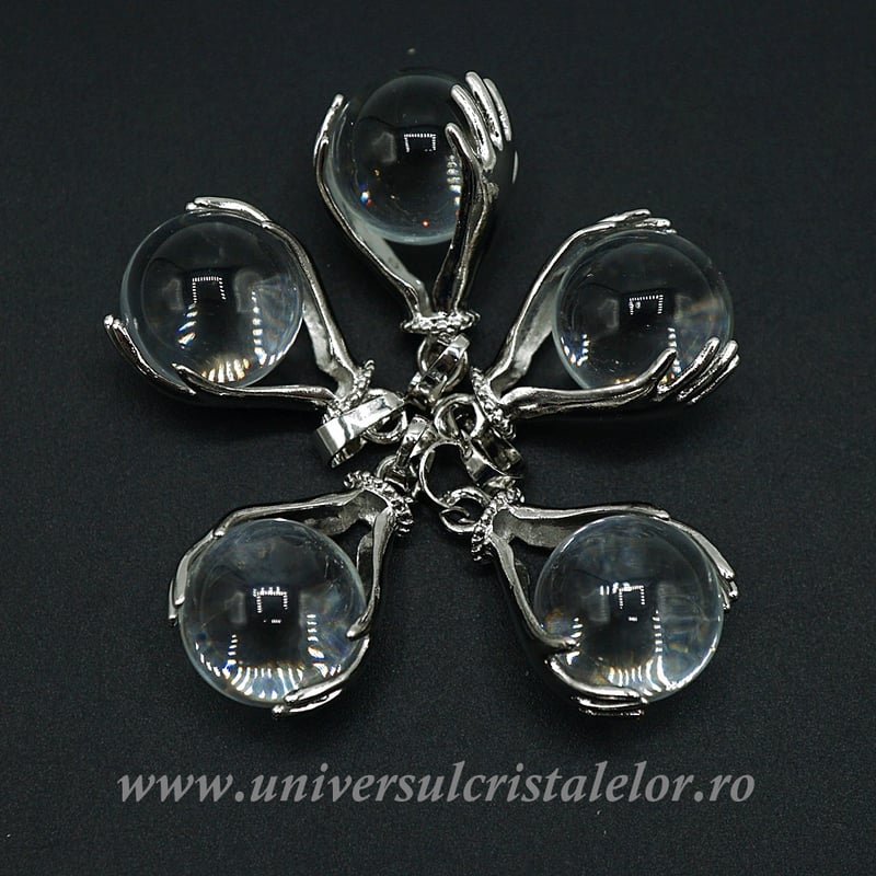 Pandantiv cristal de stanca sfera m1