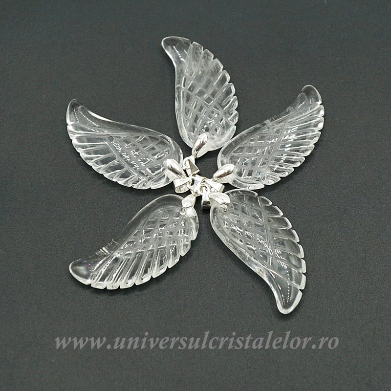 Pandantiv cristal de stanca aripa m1