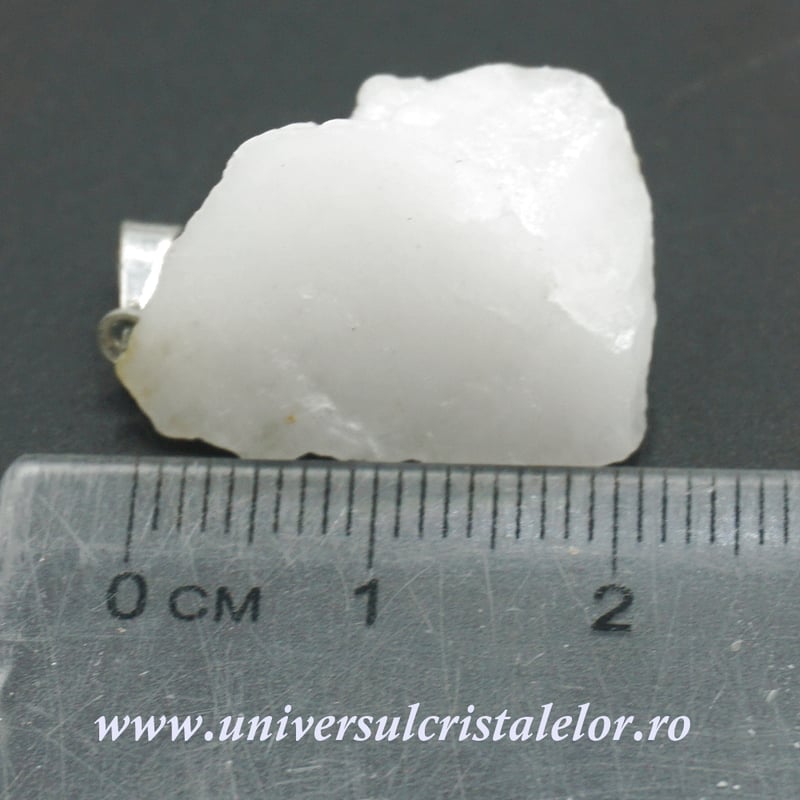 Pandantiv cuart alb laptos