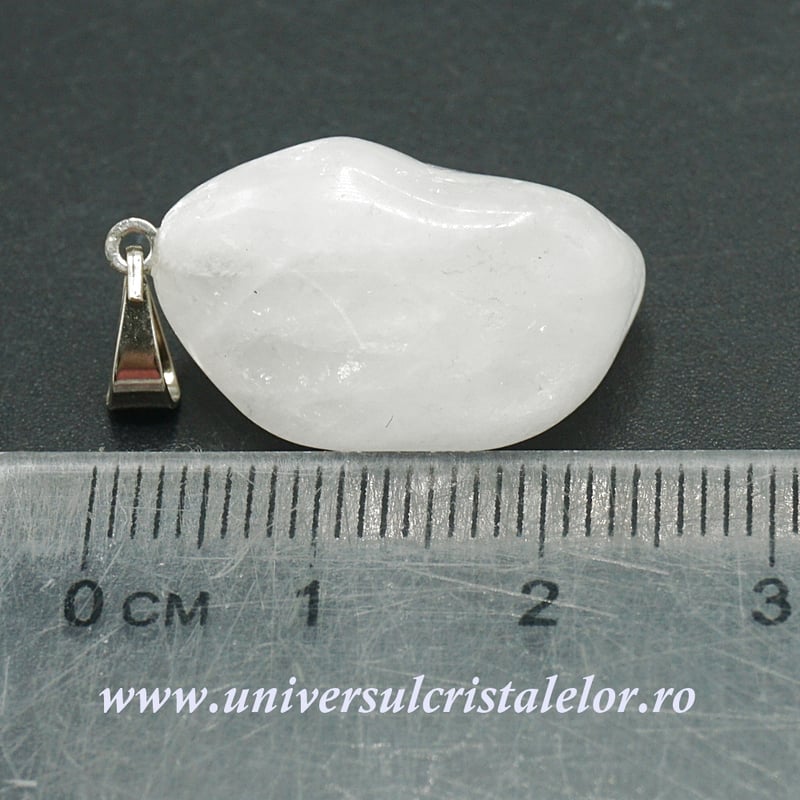 Pandantiv cuart alb laptos