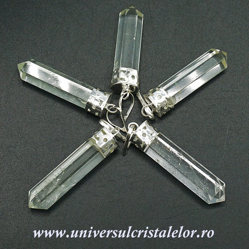 Pandantiv cristal de stanca varf