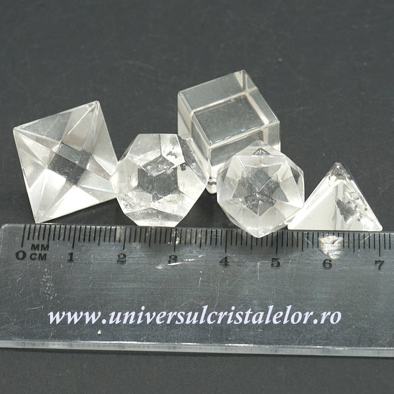 Solide platonice cristal de stanca