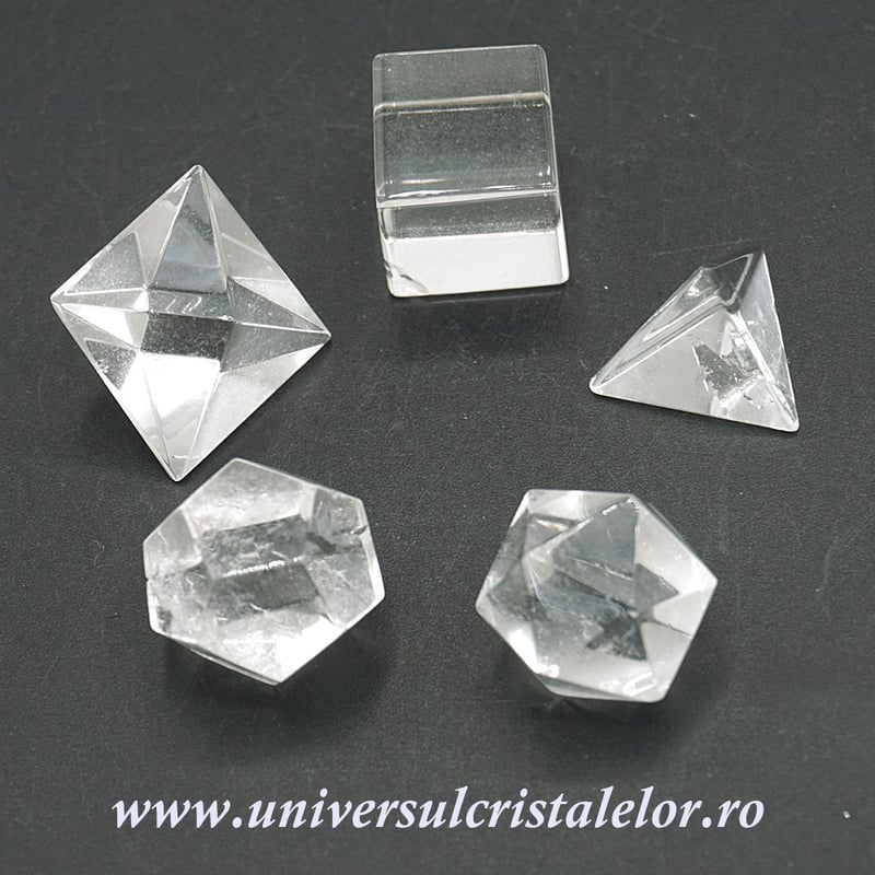 Solide platonice cristal de stanca