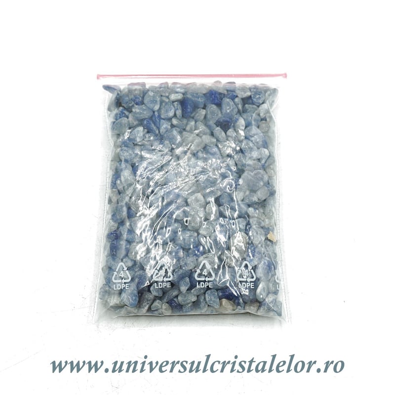 Pietre chips cuart albastru