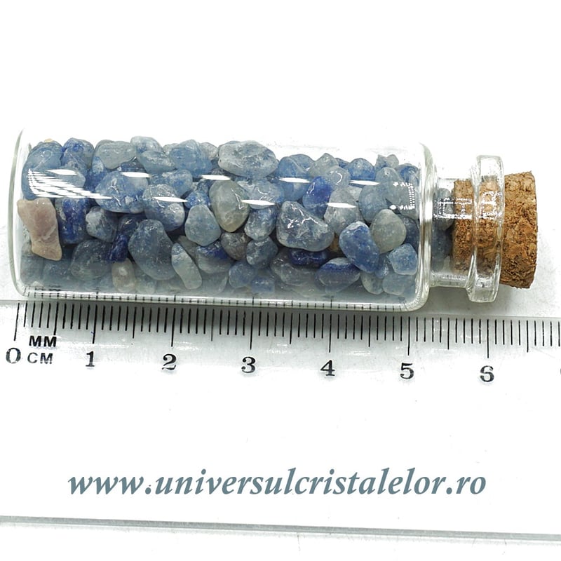 Sticluta cuart albastru