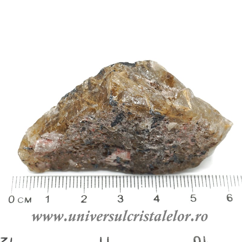 Cuart rutilat cu hematit