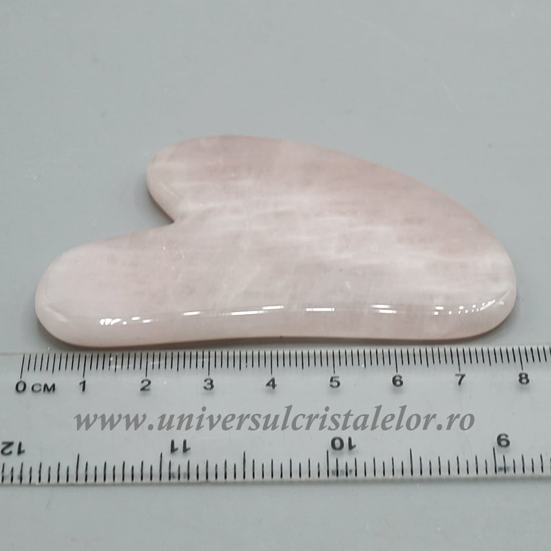 Piatra Gua Sha cuart roz