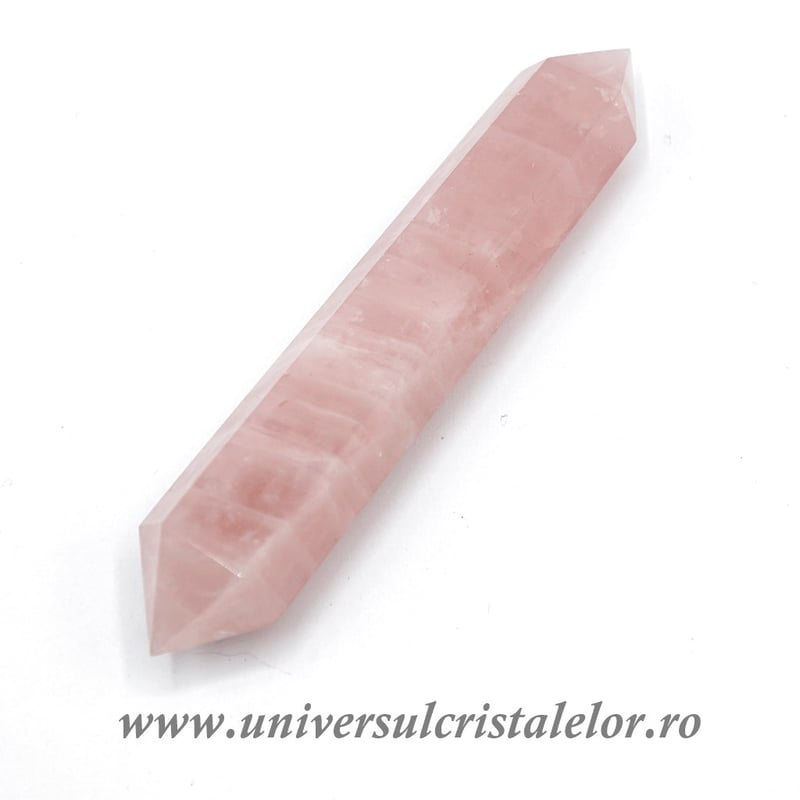 Bagheta dublu varf cuart roz m2