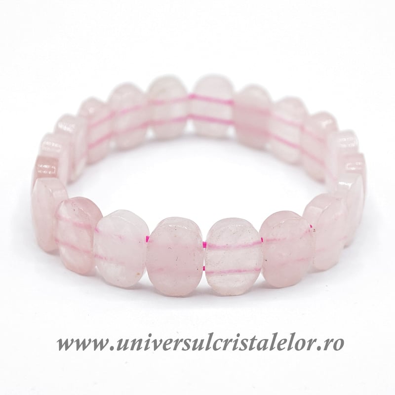 Bratara cuart roz fatetat