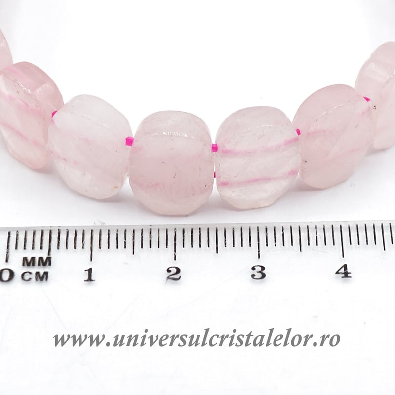 Bratara cuart roz fatetat