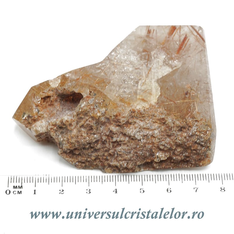 Cuart rutilat cu hematit