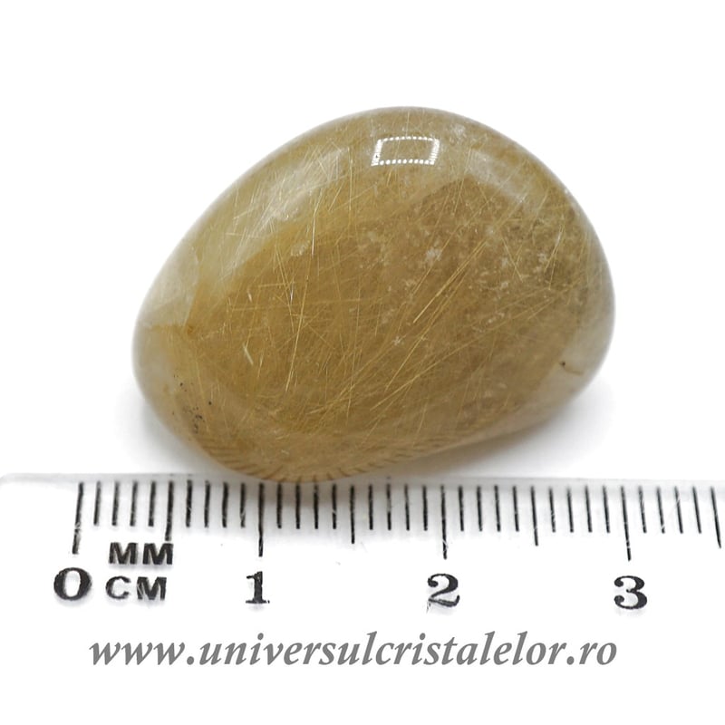 Cuart rutilat piatra rulata