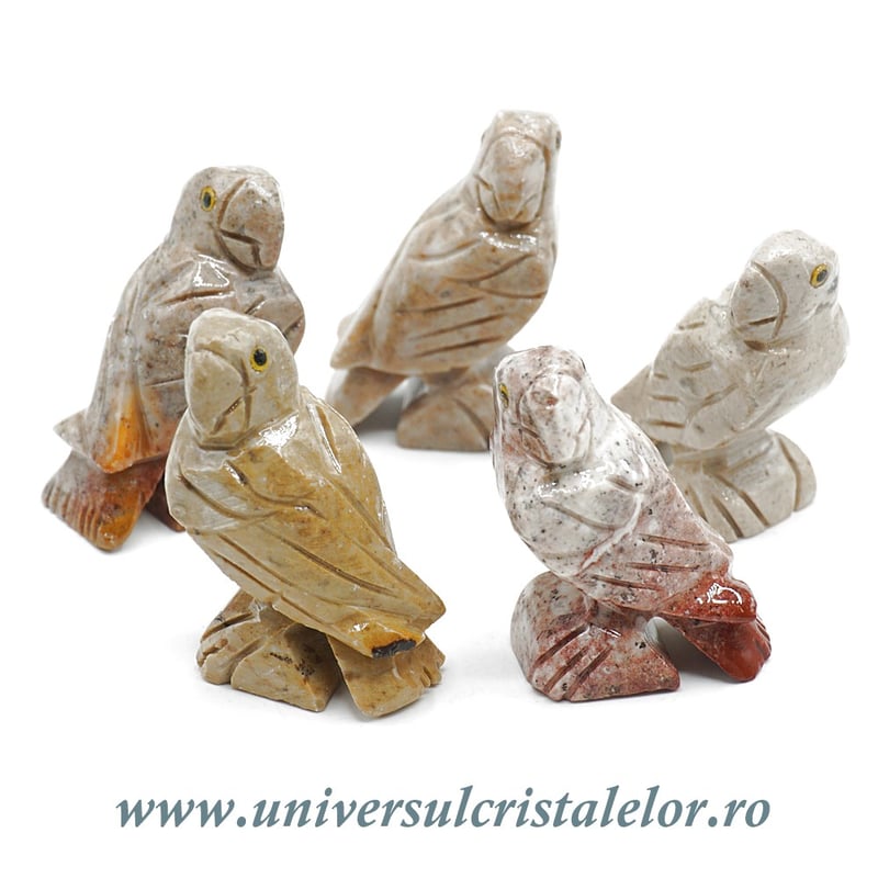 Figurina steatit papagal