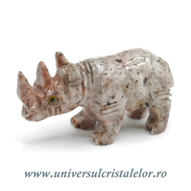 Figurina steatit rinocer