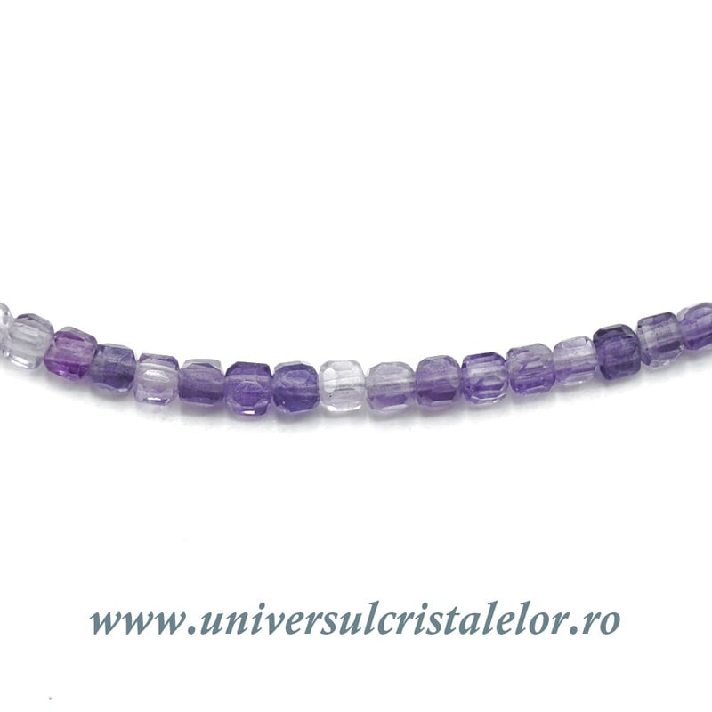 Colier fluorina cub fatetat - 2,5mm