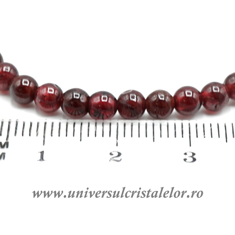 Bratara granat rotund - 4 mm