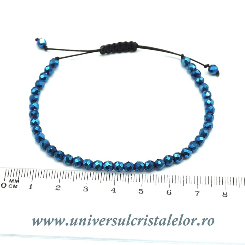Bratara hematit albastru