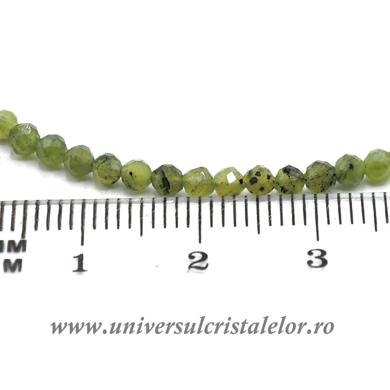 Bratara jad ( nefrit ) rotund fatetat - 3mm