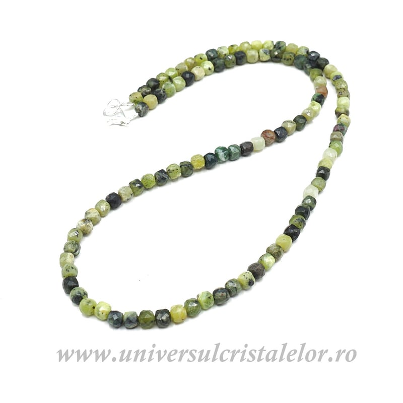 Colier jad ( nefrit ) cub fatetat - 4.5 mm