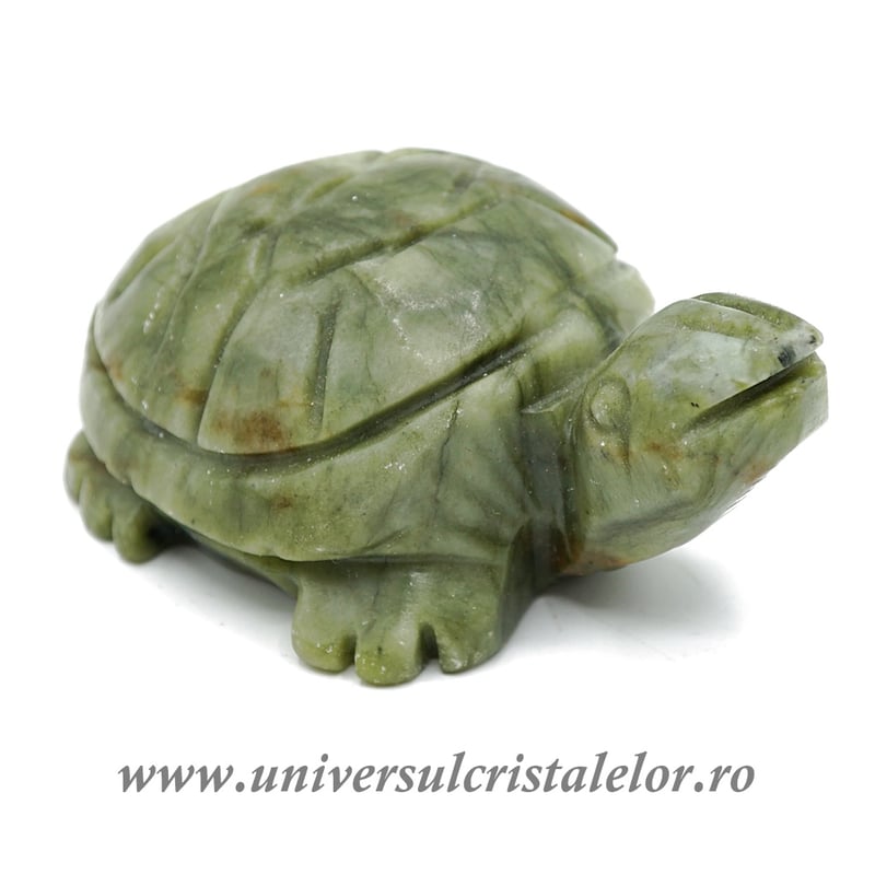 Figurina jad ( nefrit ) broasca testoasa unicat m1