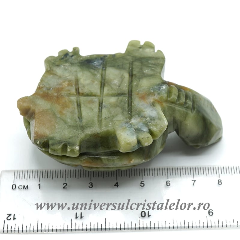 Figurina jad ( nefrit ) broasca testoasa unicat m1