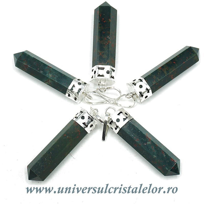 Pandantiv jasp heliotrop varf