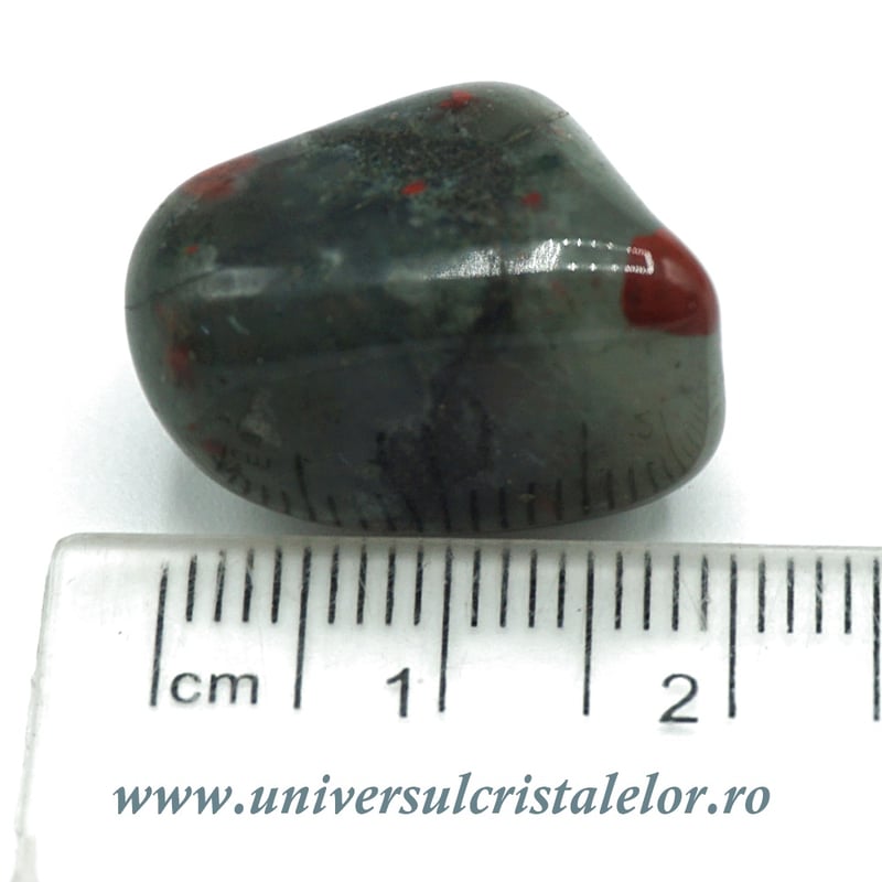 Jasp heliotrop (piatra sangelui) piatra rulata