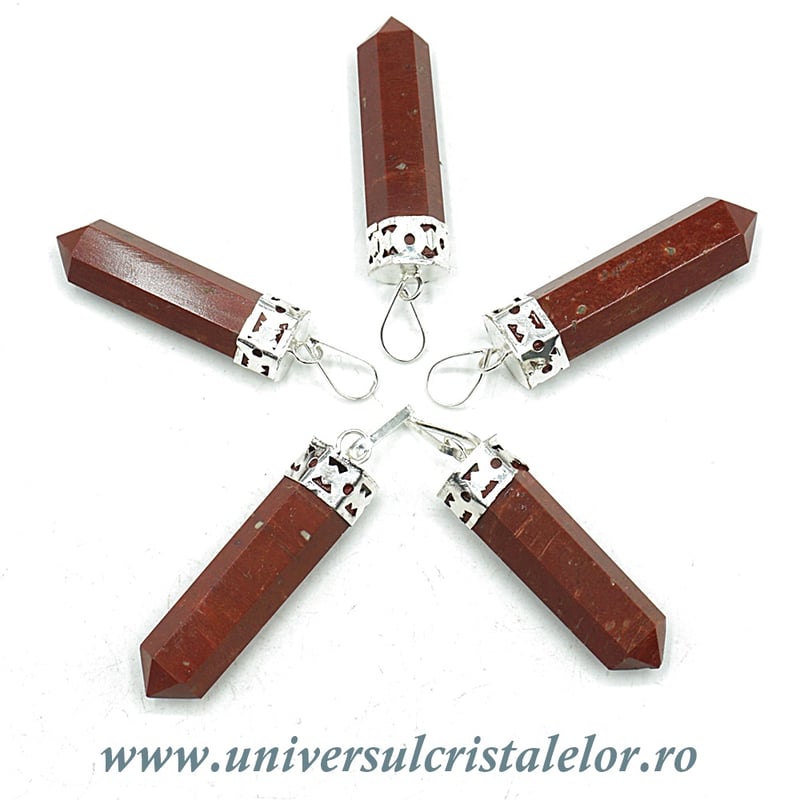 Pandantiv jasp varf slefuit