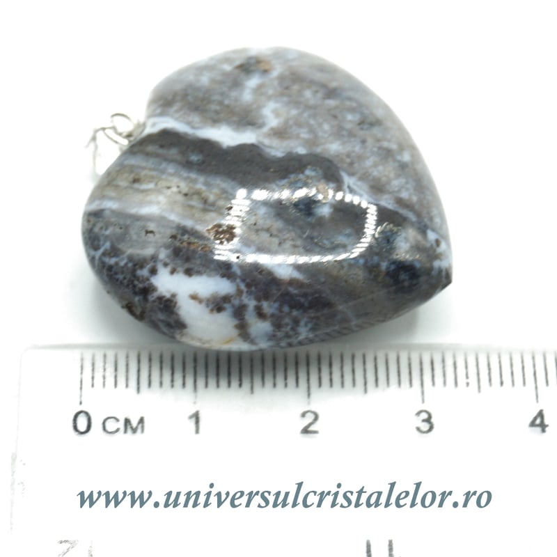 Pandantiv jasp oceanic inima