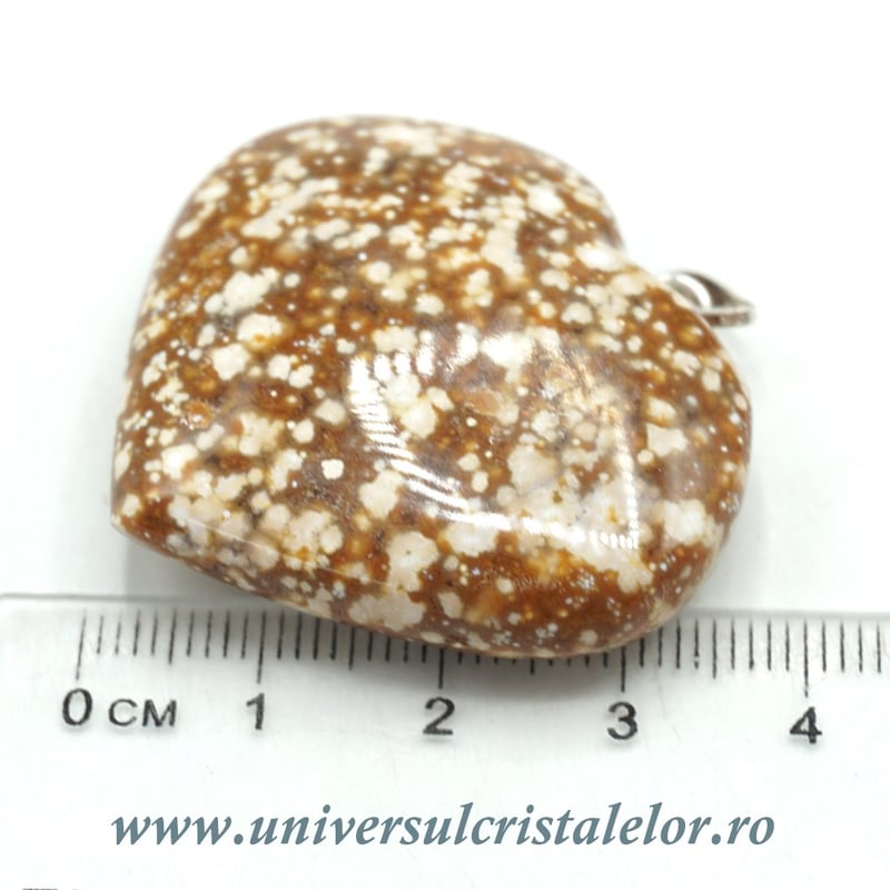 Pandantiv jasp oceanic inima