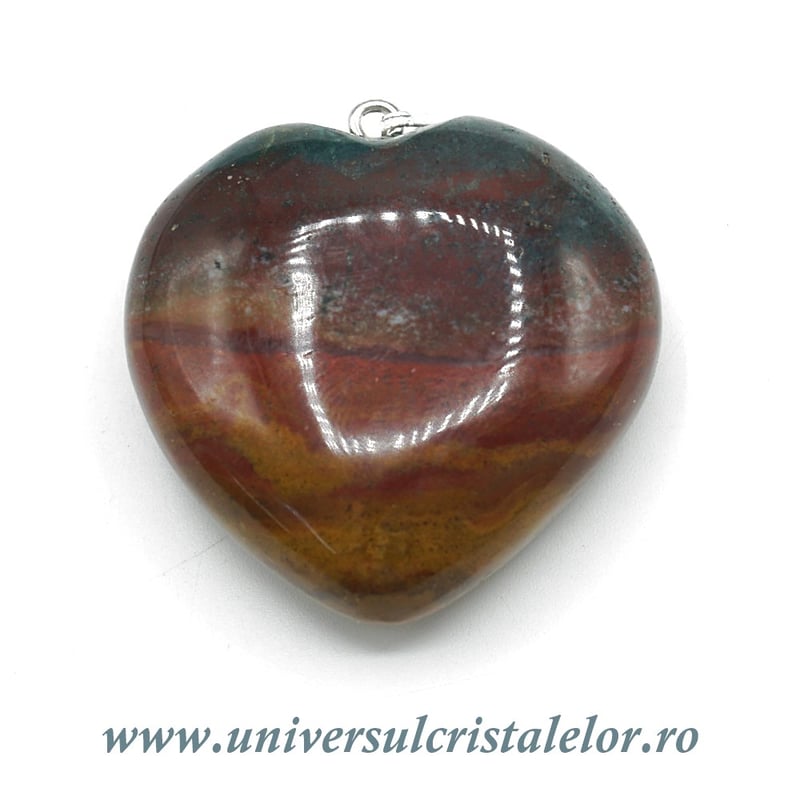 Pandantiv jasp oceanic inima