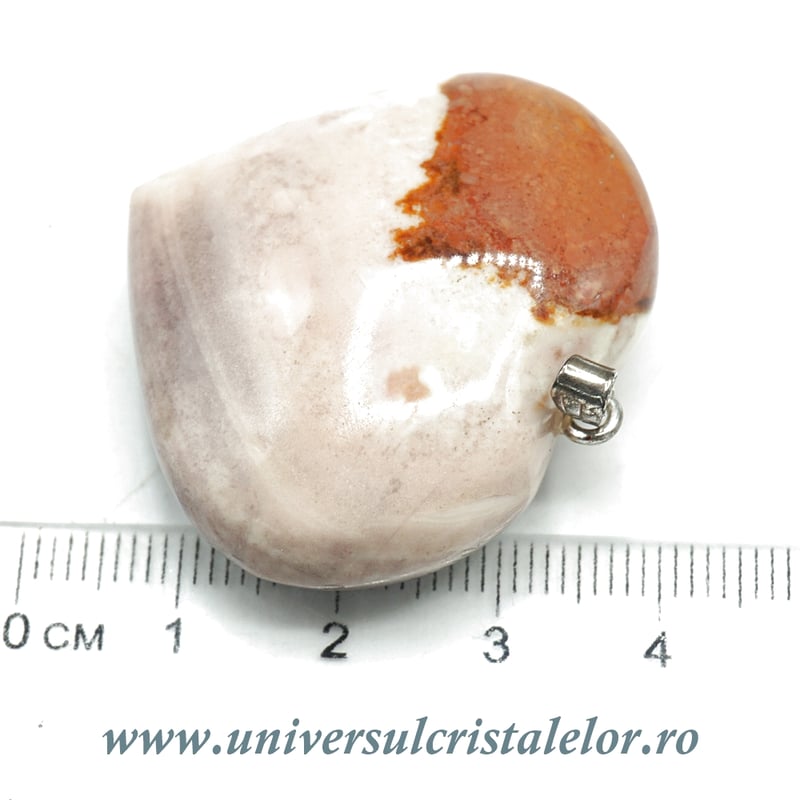 Pandantiv jasp policrom inima