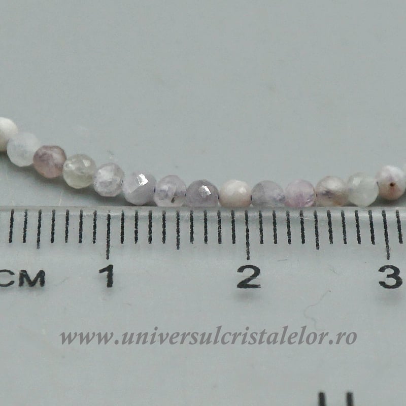 Bratara kunzit rotund fatetat 2,7 mm