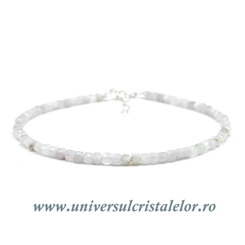 Bratara kunzit cub fatetat - 2,7 mm