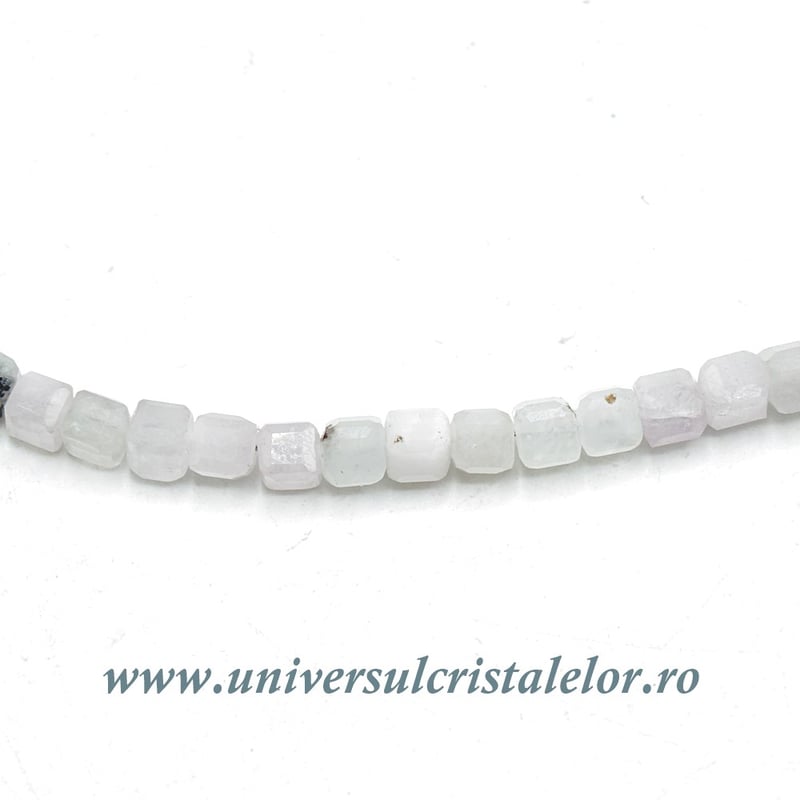 Colier kunzit cub fatetat -3,2 mm