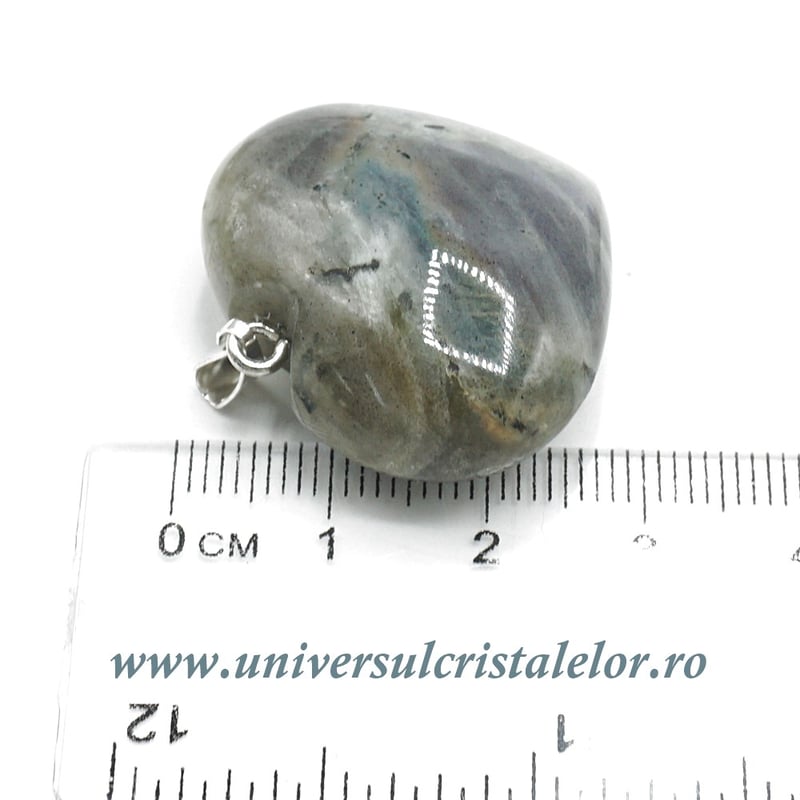 Pandantiv labradorit inima