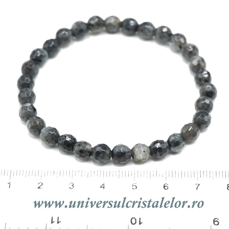 Bratara larvikit rotund fatetat- 6 mm