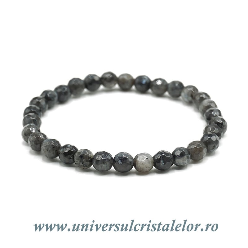 Bratara larvikit rotund fatetat- 6 mm