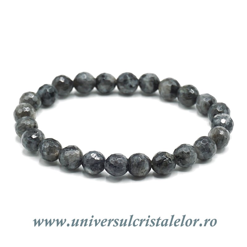 Bratara larvikit rotund fatetat- 8 mm