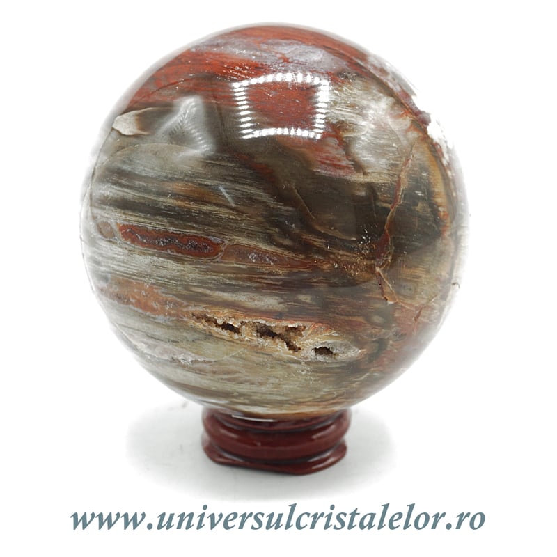 Sfera lemn pietrificat