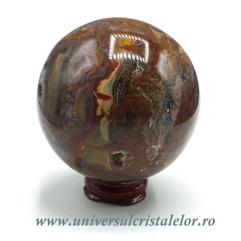 Sfera lemn pietrificat