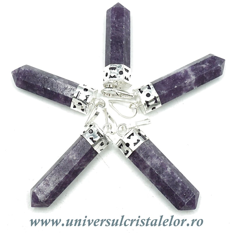 Pandantiv lepidolit varf