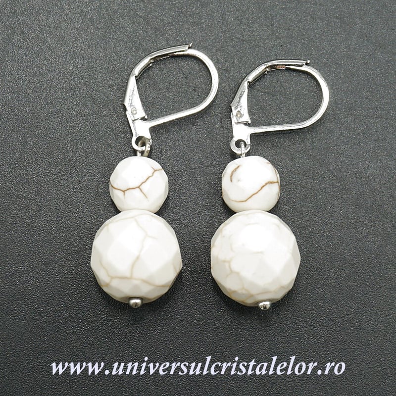 Cercei magnezit rotund fatetat-10mm m03