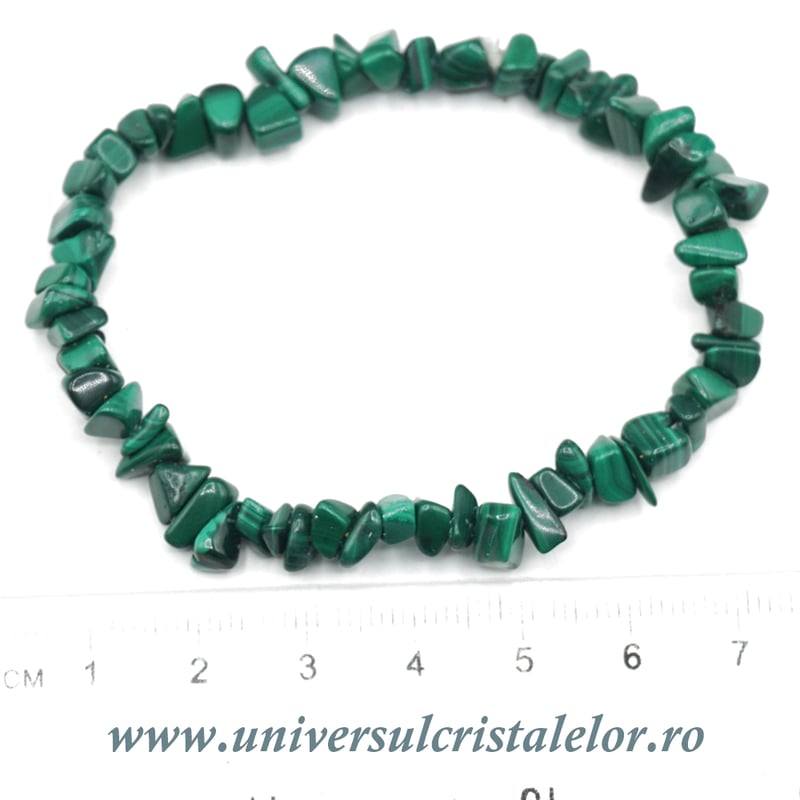 Bratara malachit chipsuri