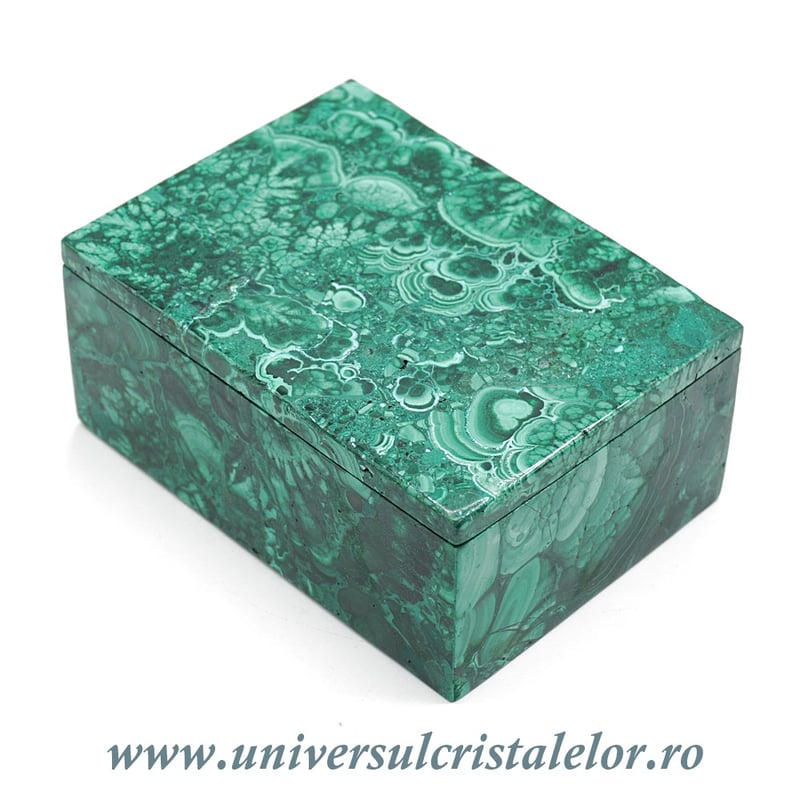 Caseta bijuterii malachit
