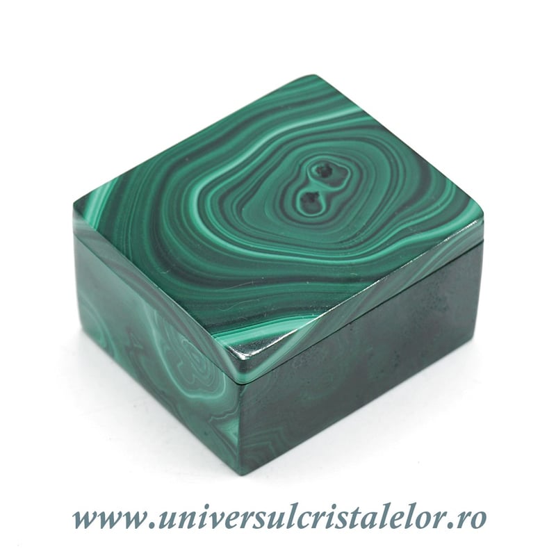 Caseta bijuterii malachit