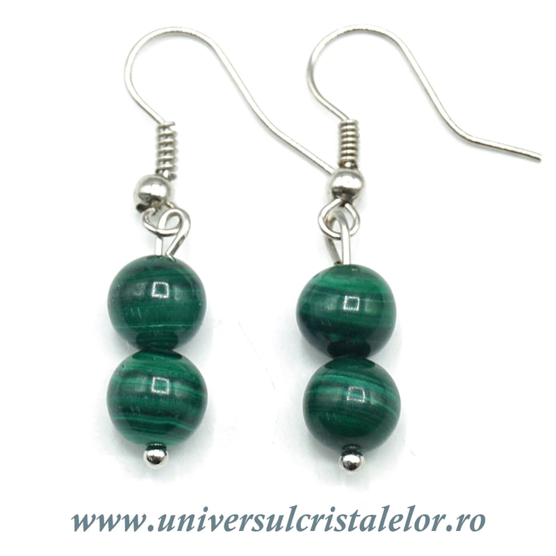 Cercei malachit