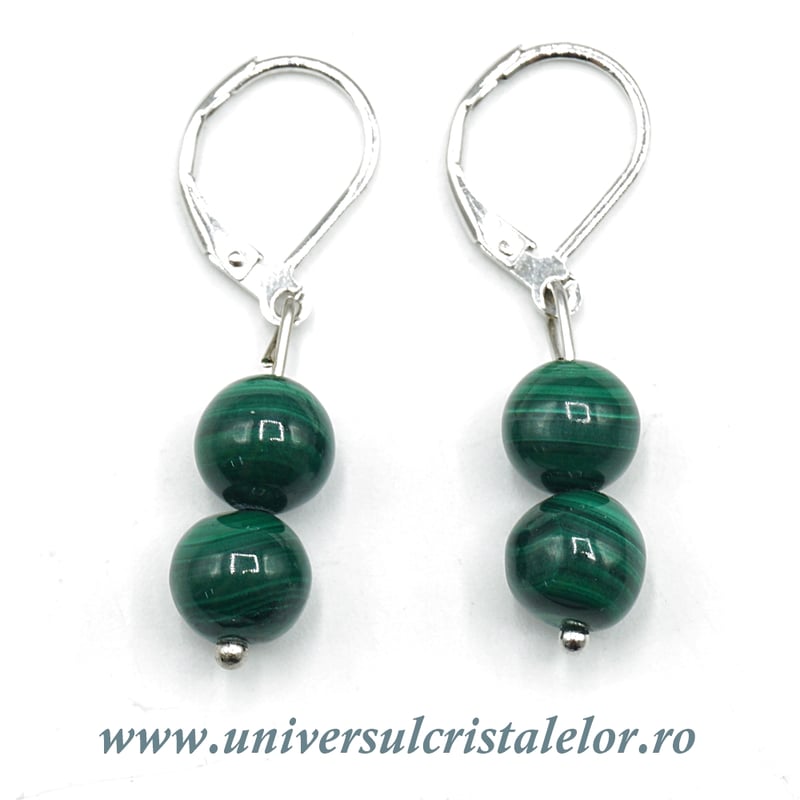 Cercei malachit