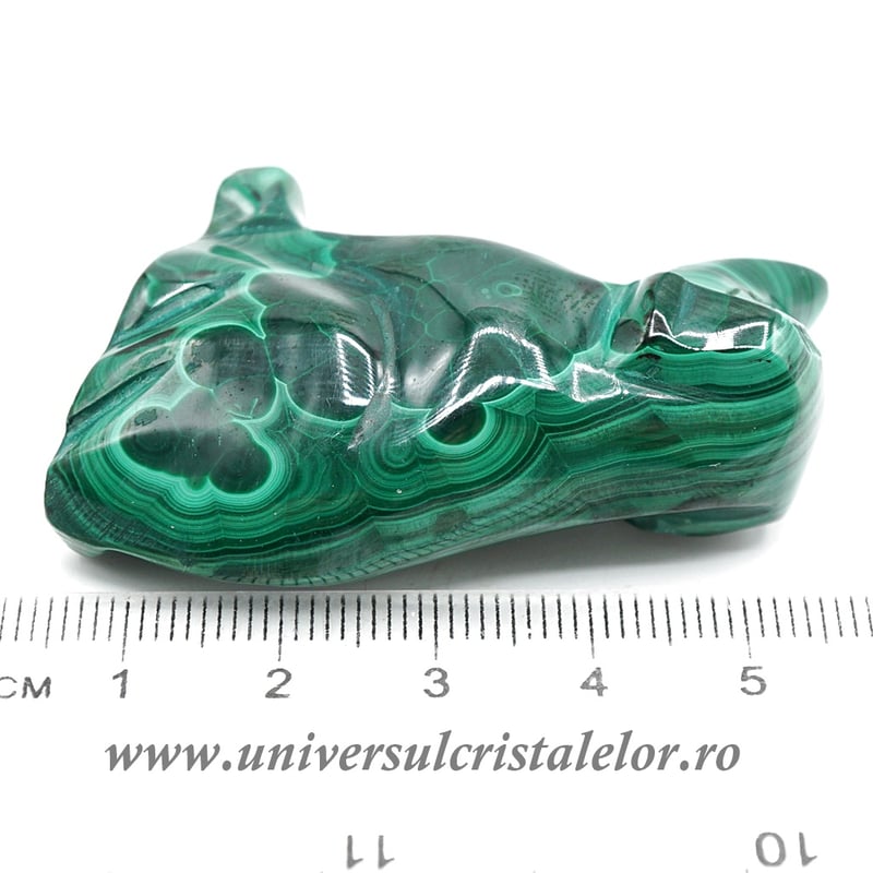 Figurina malachit caine