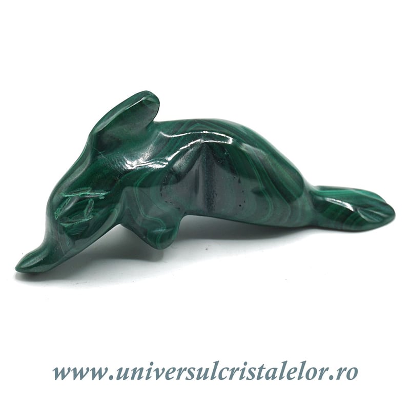 Figurina malachit delfin